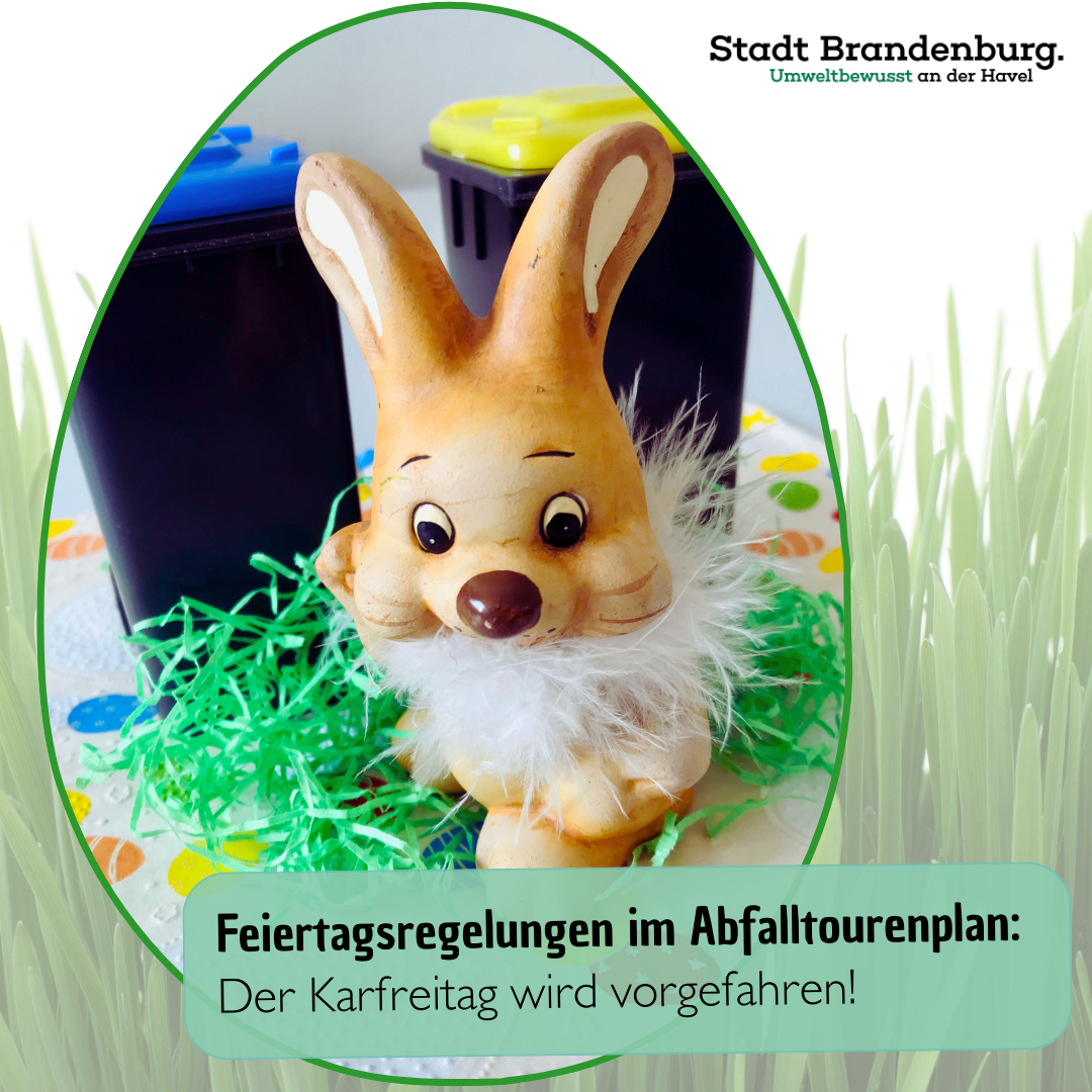 Veränderte Entsorgungstermine zu Ostern 2026