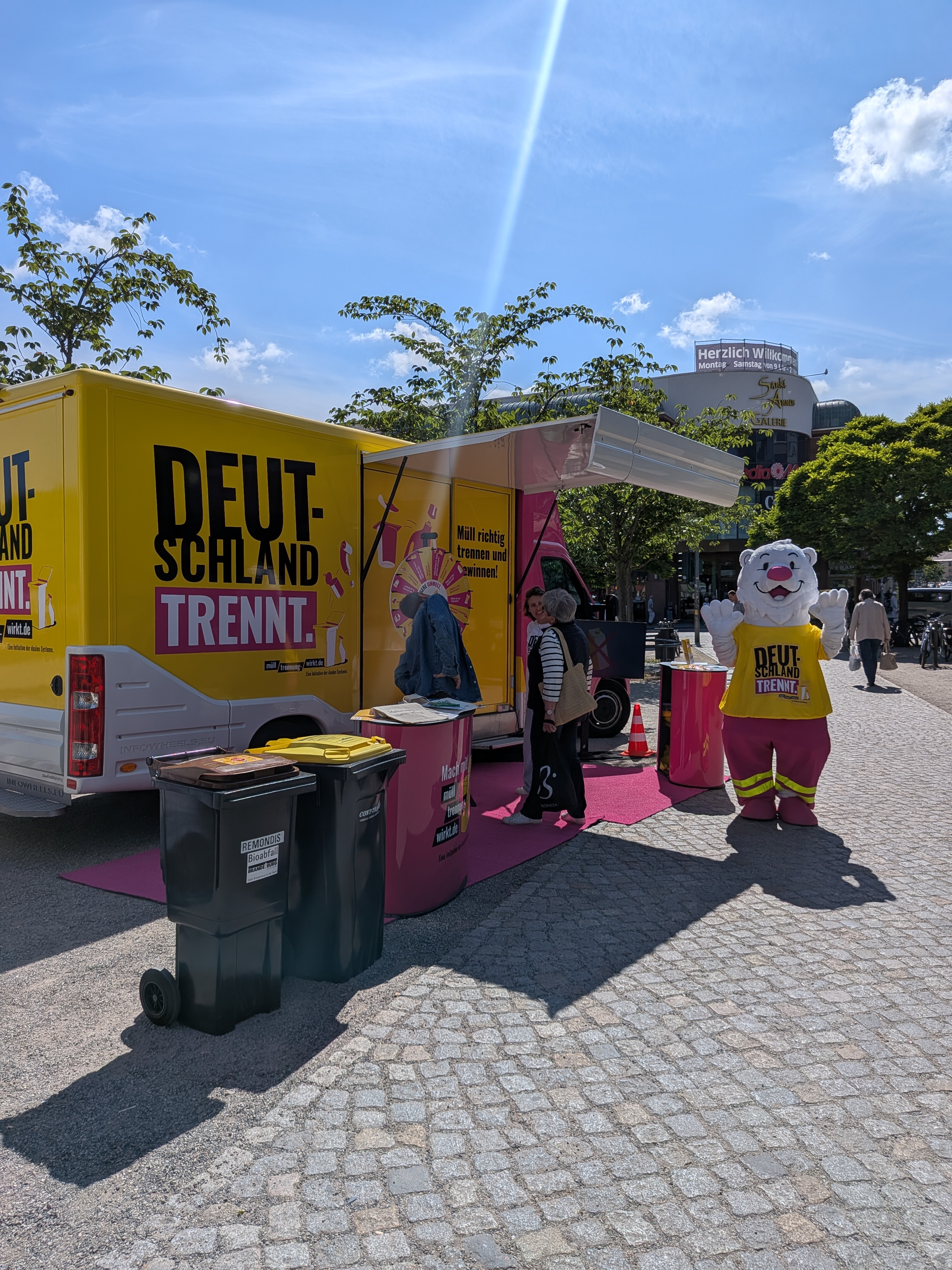 Bundesweite Aktion „Deutschland trennt“, ruft auch in unserer Havelstadt zu richtiger Mülltrennung auf.